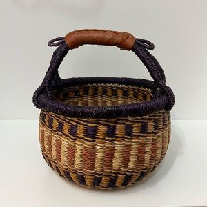 Handmade woven basket